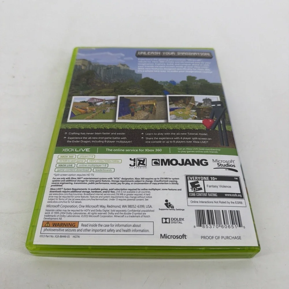 Microsoft Minecraft Xbox 360 Edition/No Manual